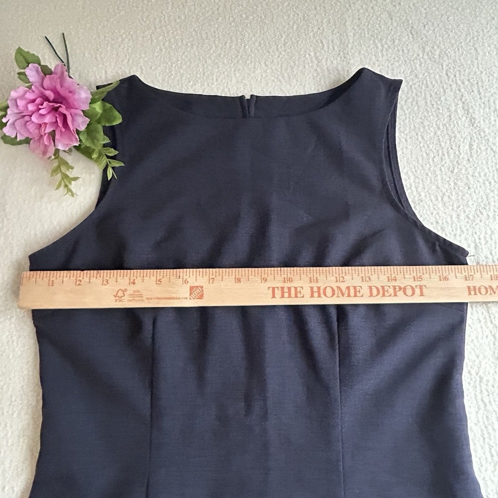 Vintage No Boundaries Y2K Dress Navy Blue Embroidered Hem Juniors 3/5 90s - Picture 6 of 10